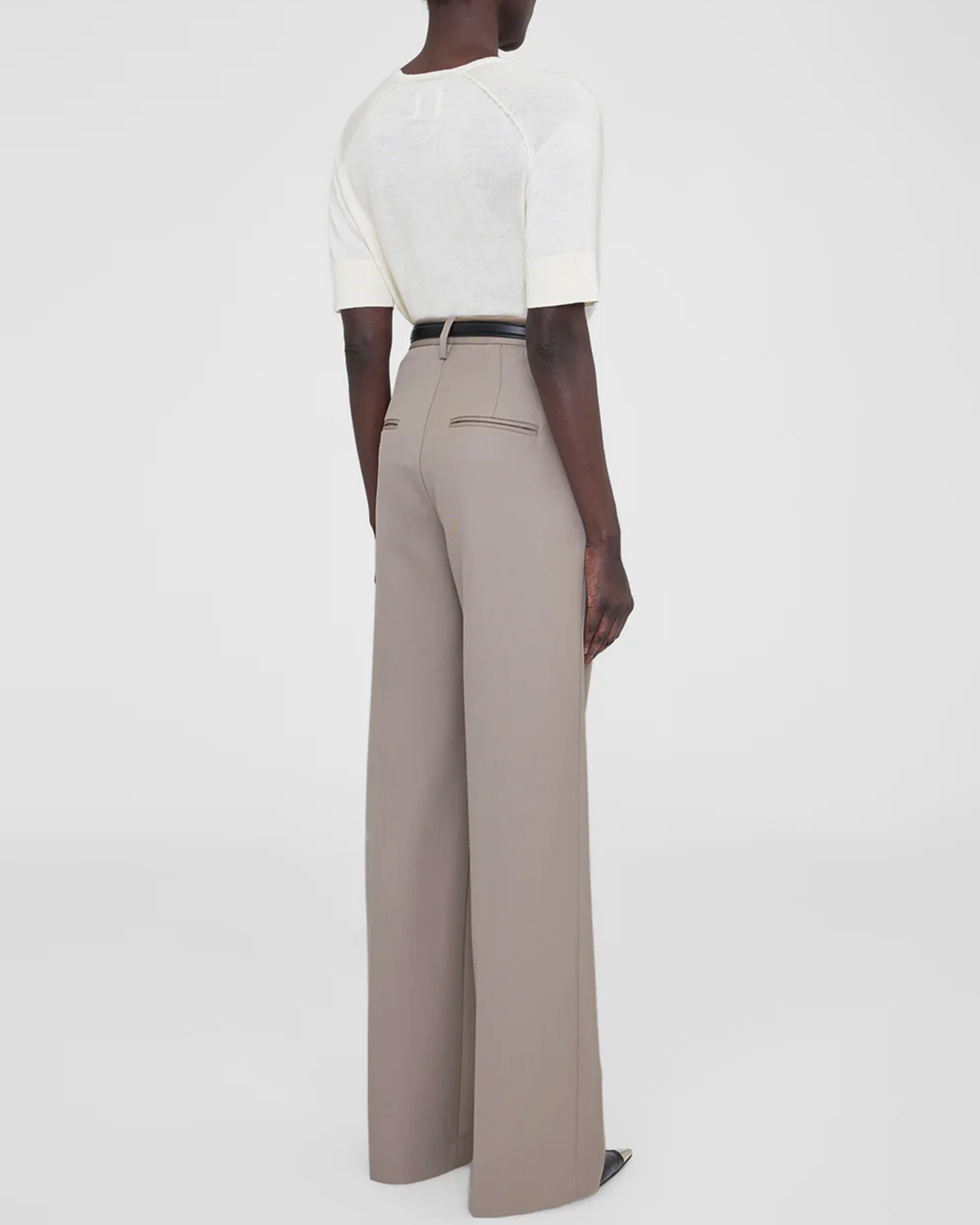 Anine Bing Carrie Pant in Taupe