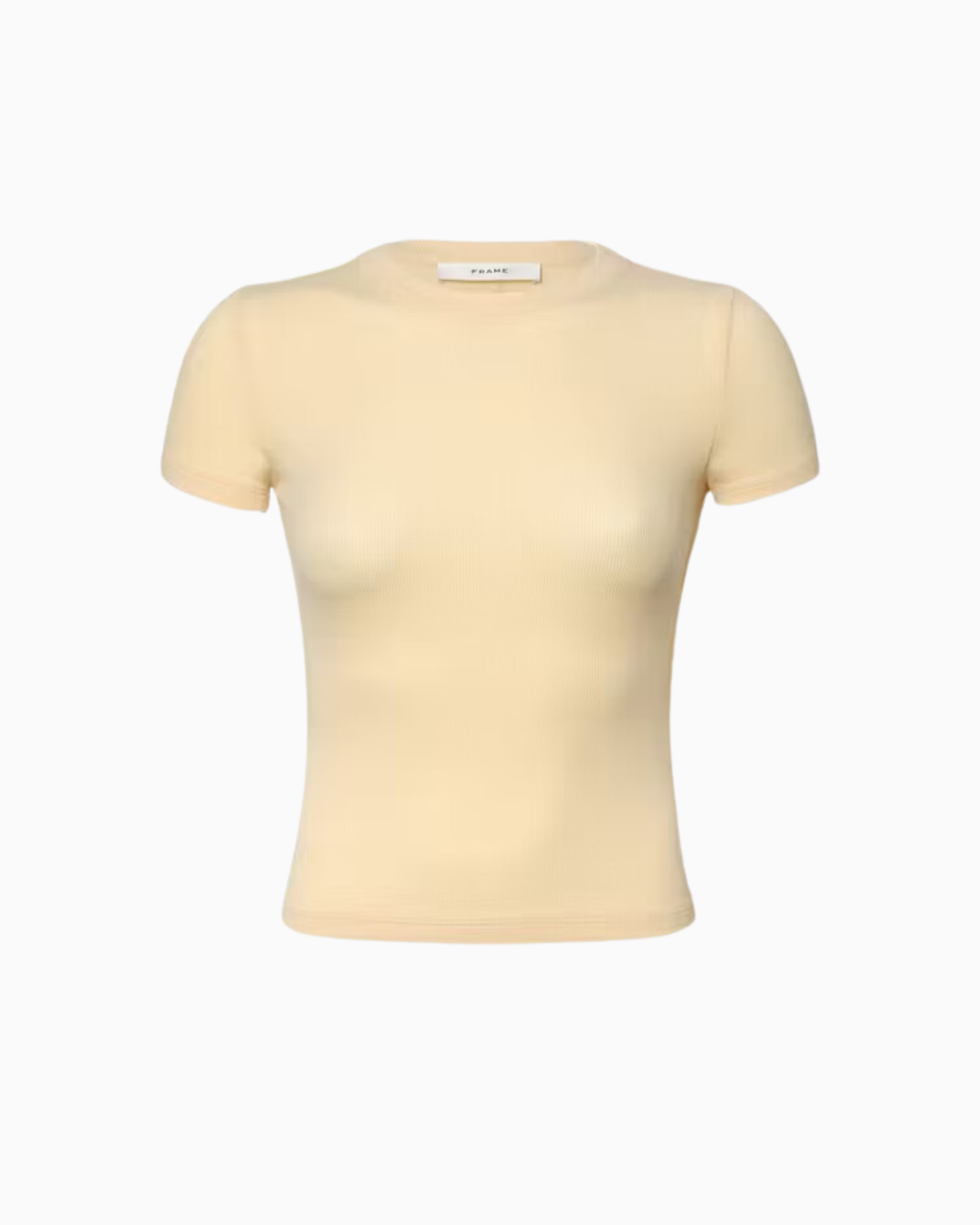 Frame Rib Baby Crew Tee in Canary