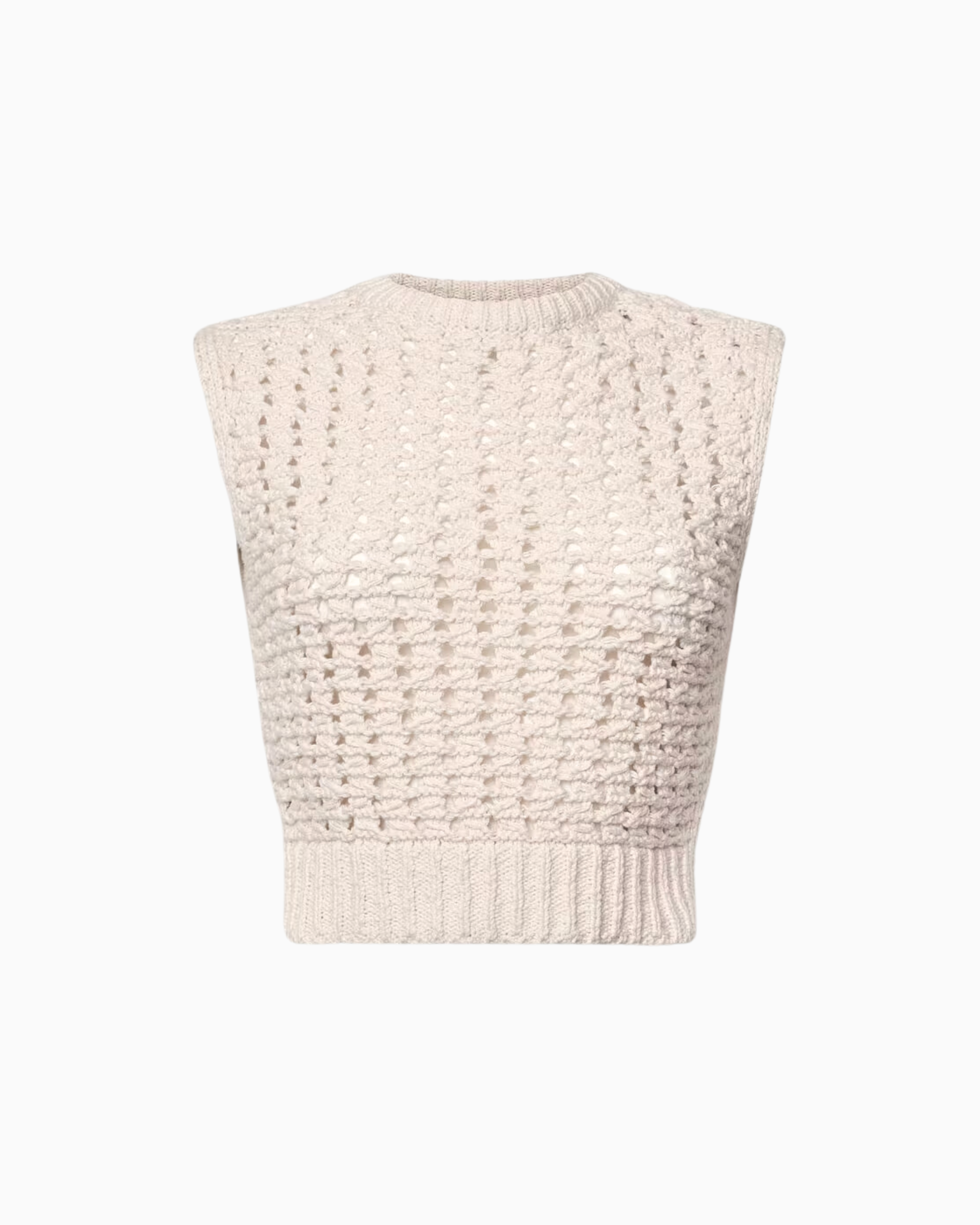 Frame Sweater Vest in Cream