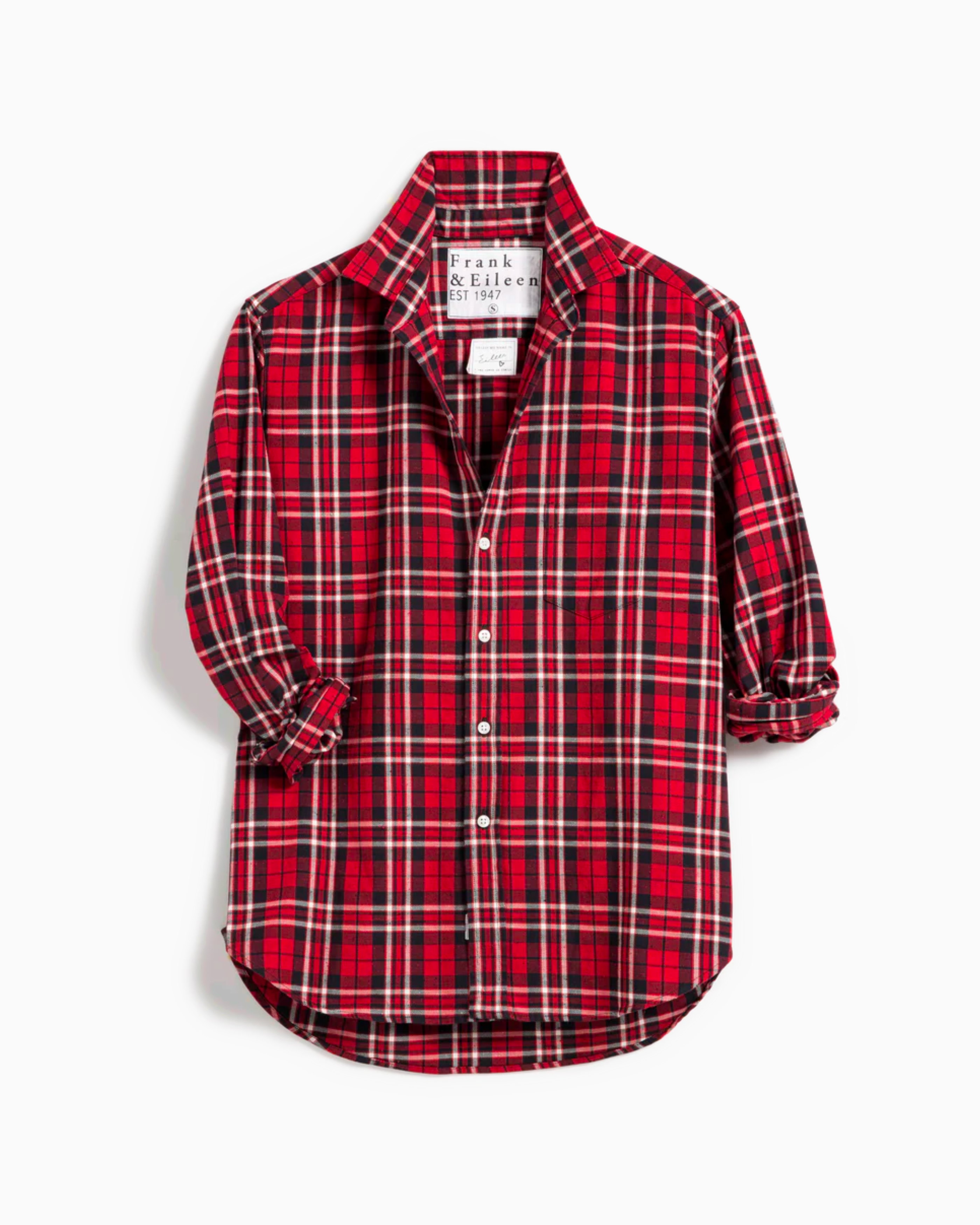 Frank & Eileen Button Up Shirt in Red and Black Plaid