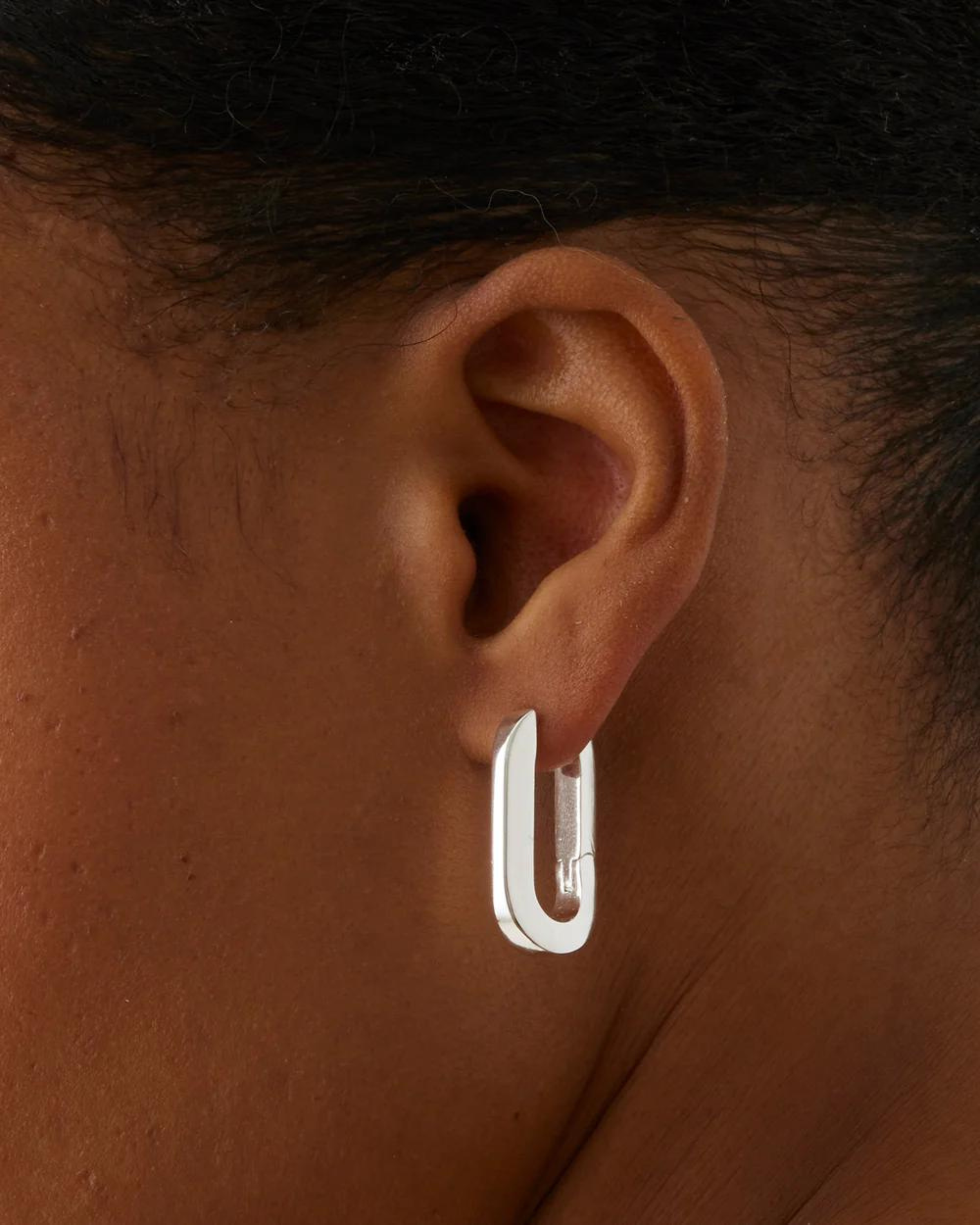 Jenny Bird U-Link Earring in Silver