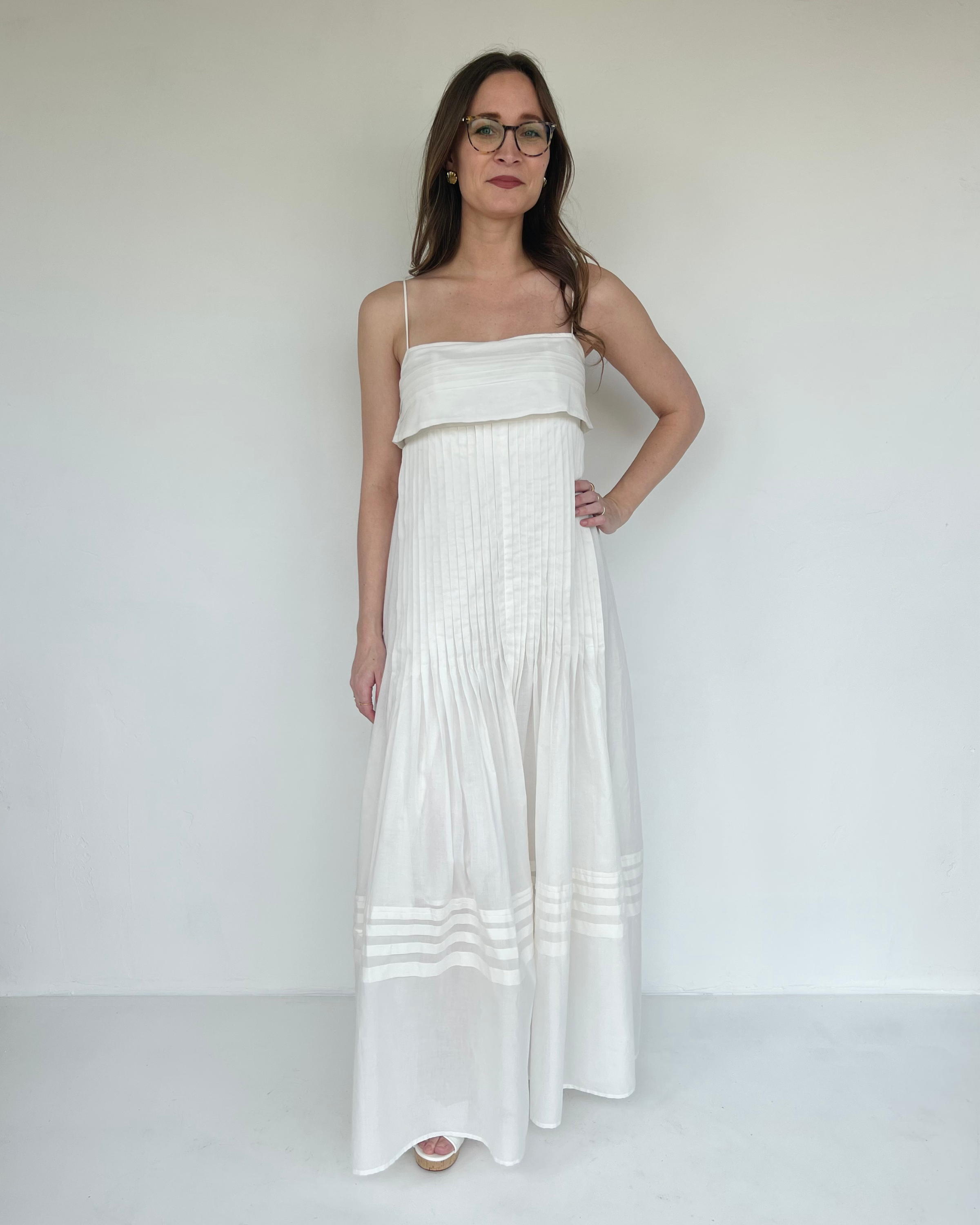 Staud Kristina Dress in Ivory