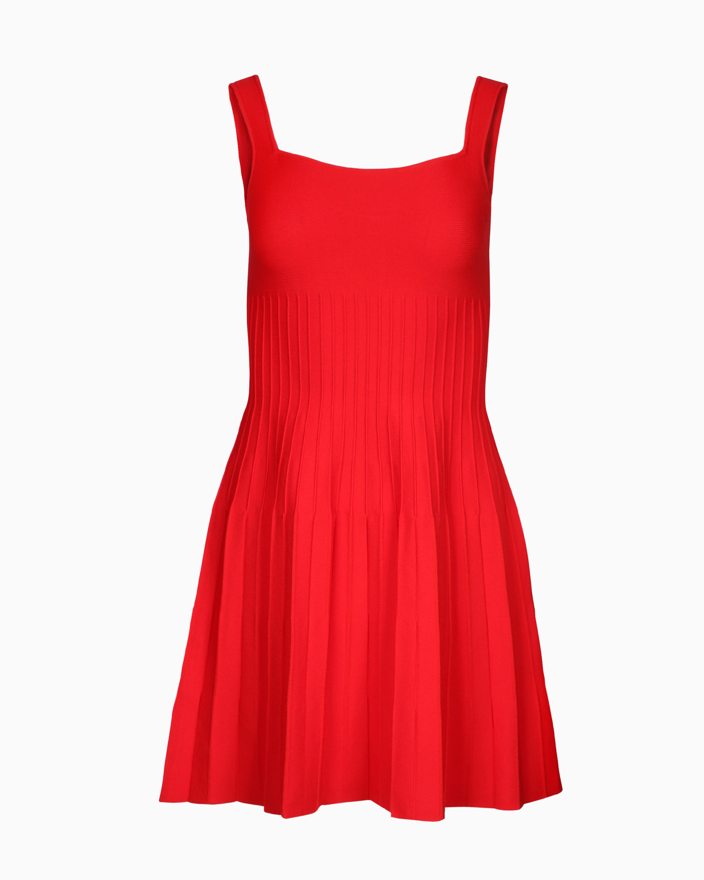 Staud Mini Ellison Dress in Red Rose