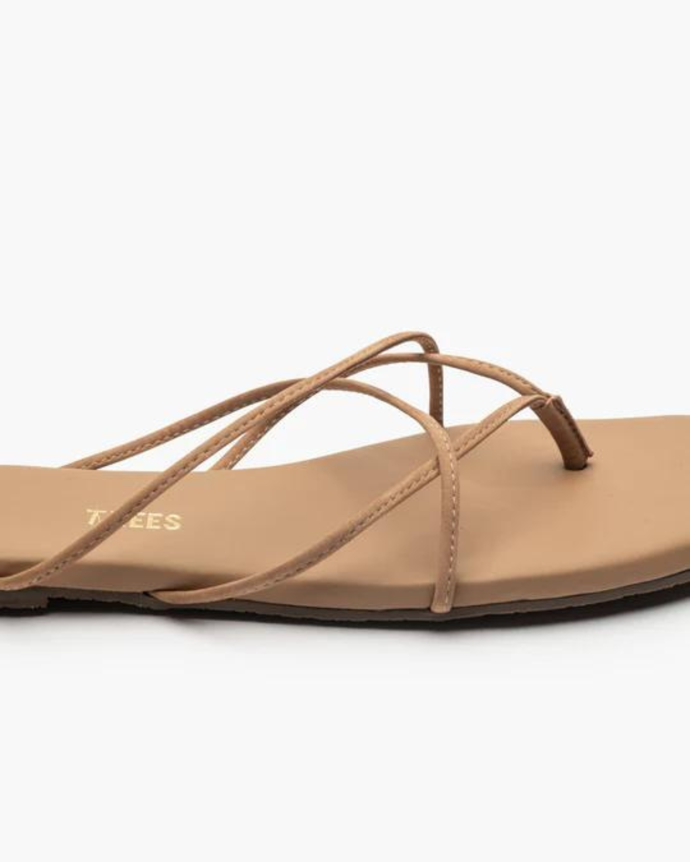 TKEES Square Toe Elle Sandal in Cocobutter