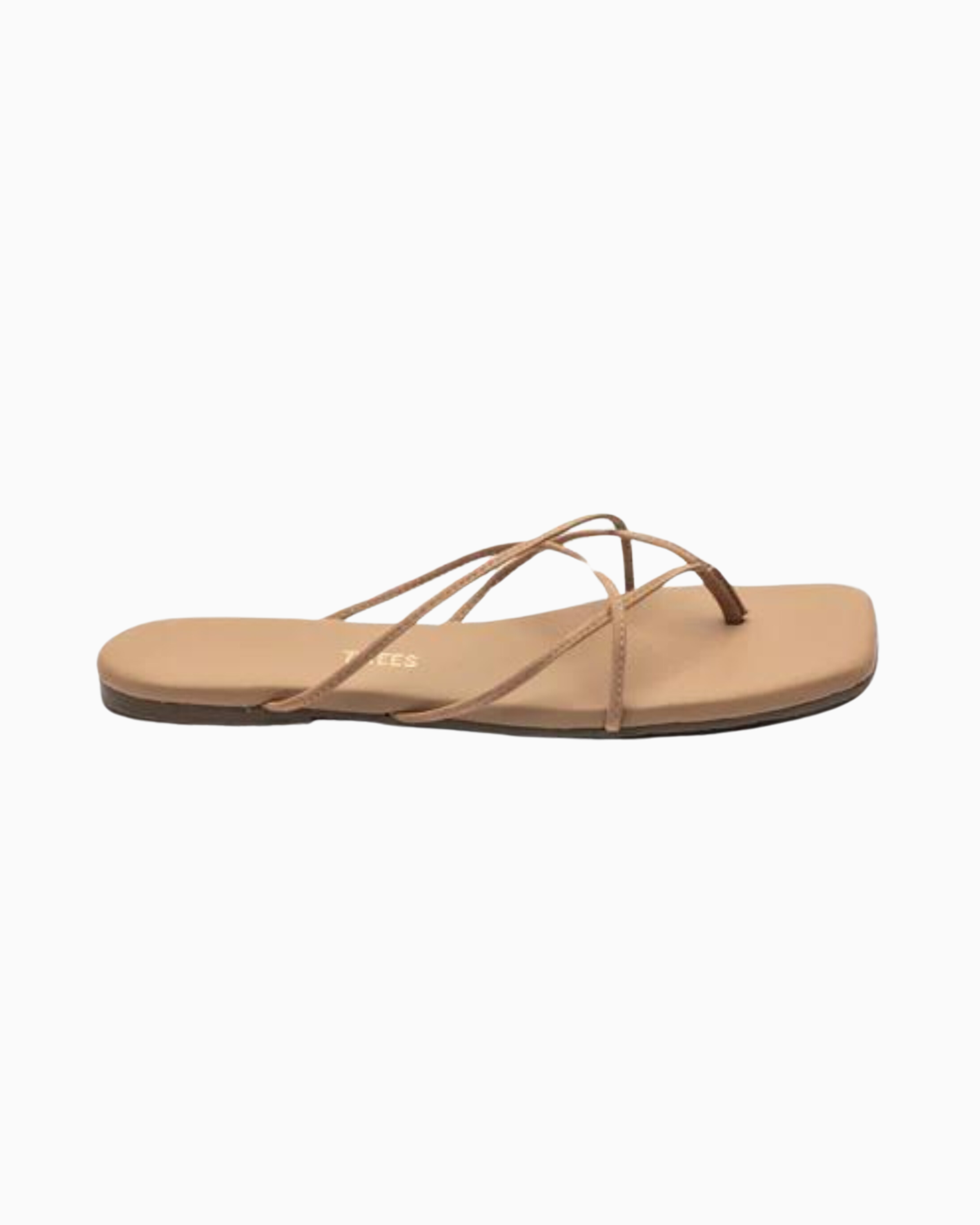 TKEES Square Toe Elle Sandal in Cocobutter