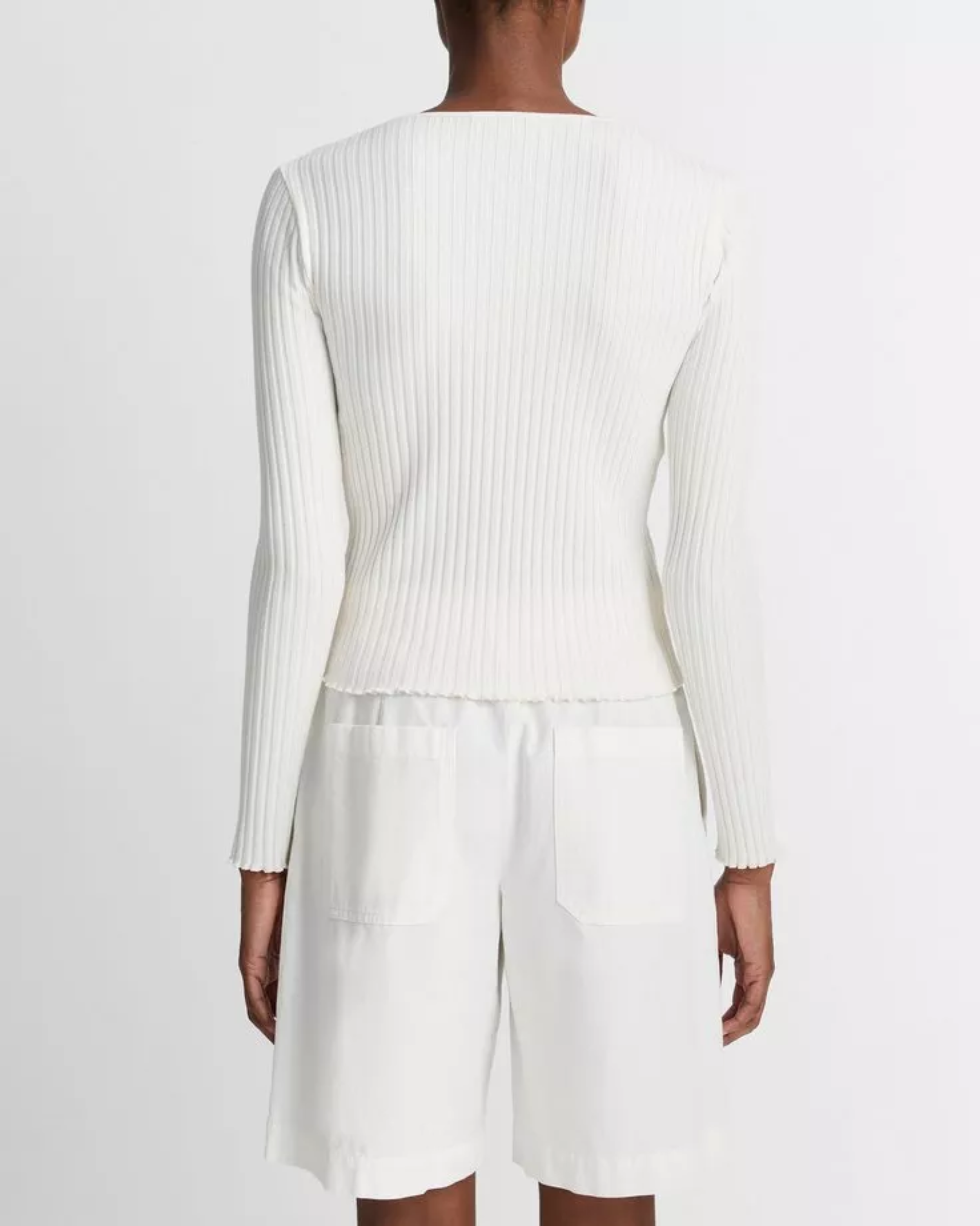 Vince Rib Top in Off White