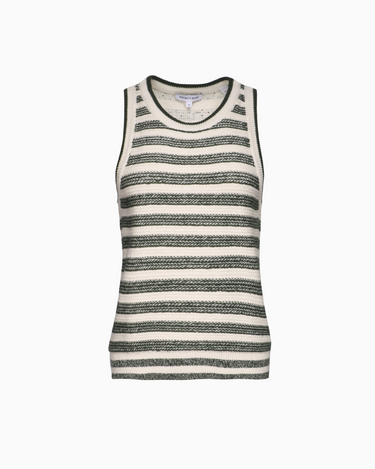 Veronica Beard Jerrel Knit Tank in Ivory Hunter