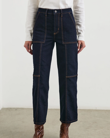 Rails Getty Crop Utility Jean in Midnight Blues