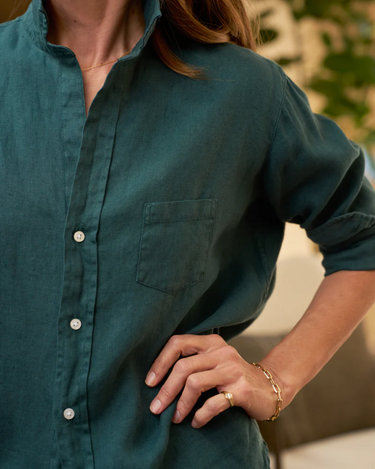 Frank & Eileen Eileen Relaxed Button Up Shirt in Forest