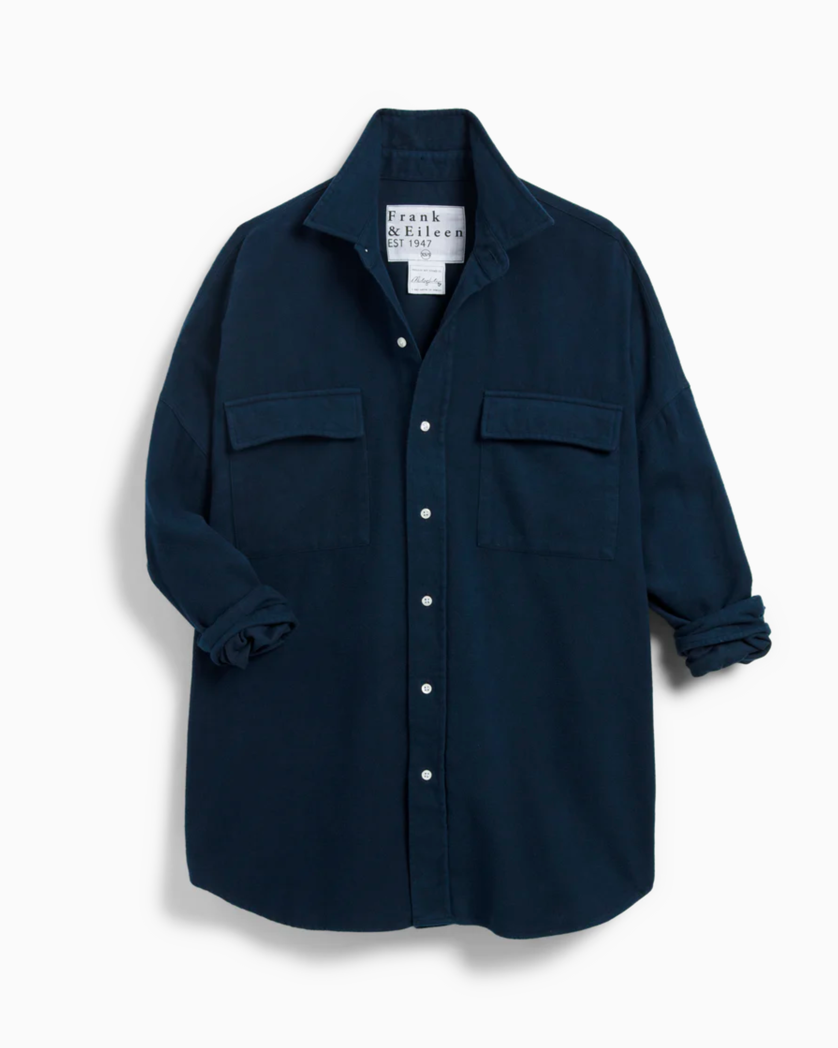 Frank and Eileen McLoghlin Utility Shirt in Navy