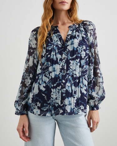 Rails Nessie Top in Indigo Blossoms