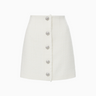 Veronica Beard Melia Skirt in Off White