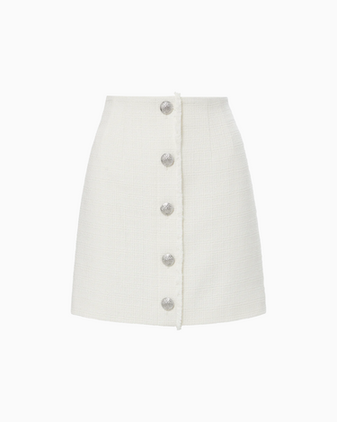 Veronica Beard Melia Skirt in Off White