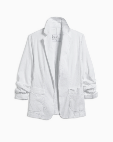 Frank & Eileen Dublin Blazer in White Linen