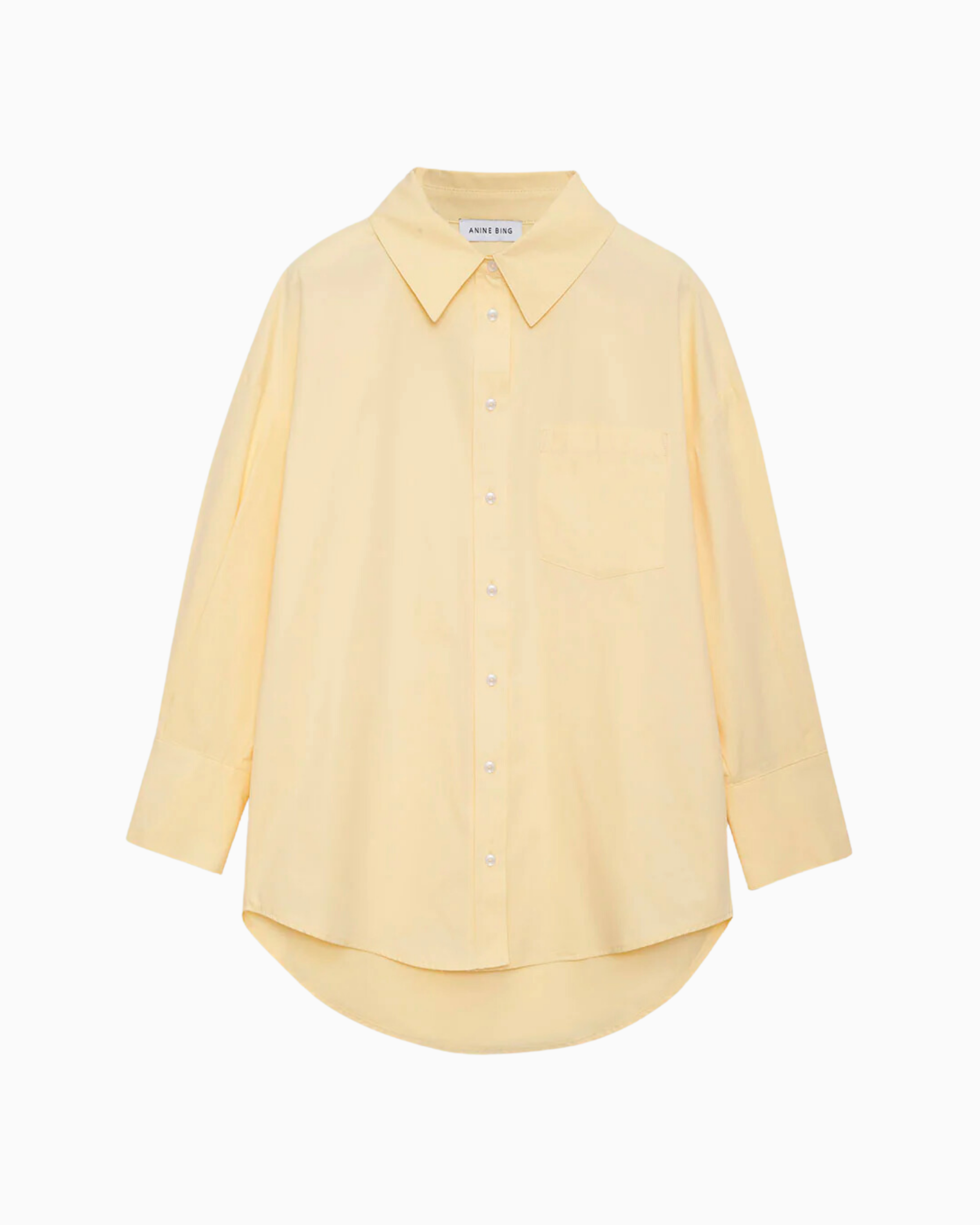 Anine Bing Mika Shirt in Yellow