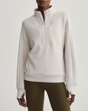 Varley Marissa Half Zip Midlayer in Rainy Day