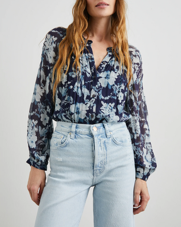 Rails Nessie Top in Indigo Blossoms