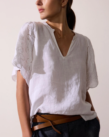 Brochu Walker Shore Top in Pearl White