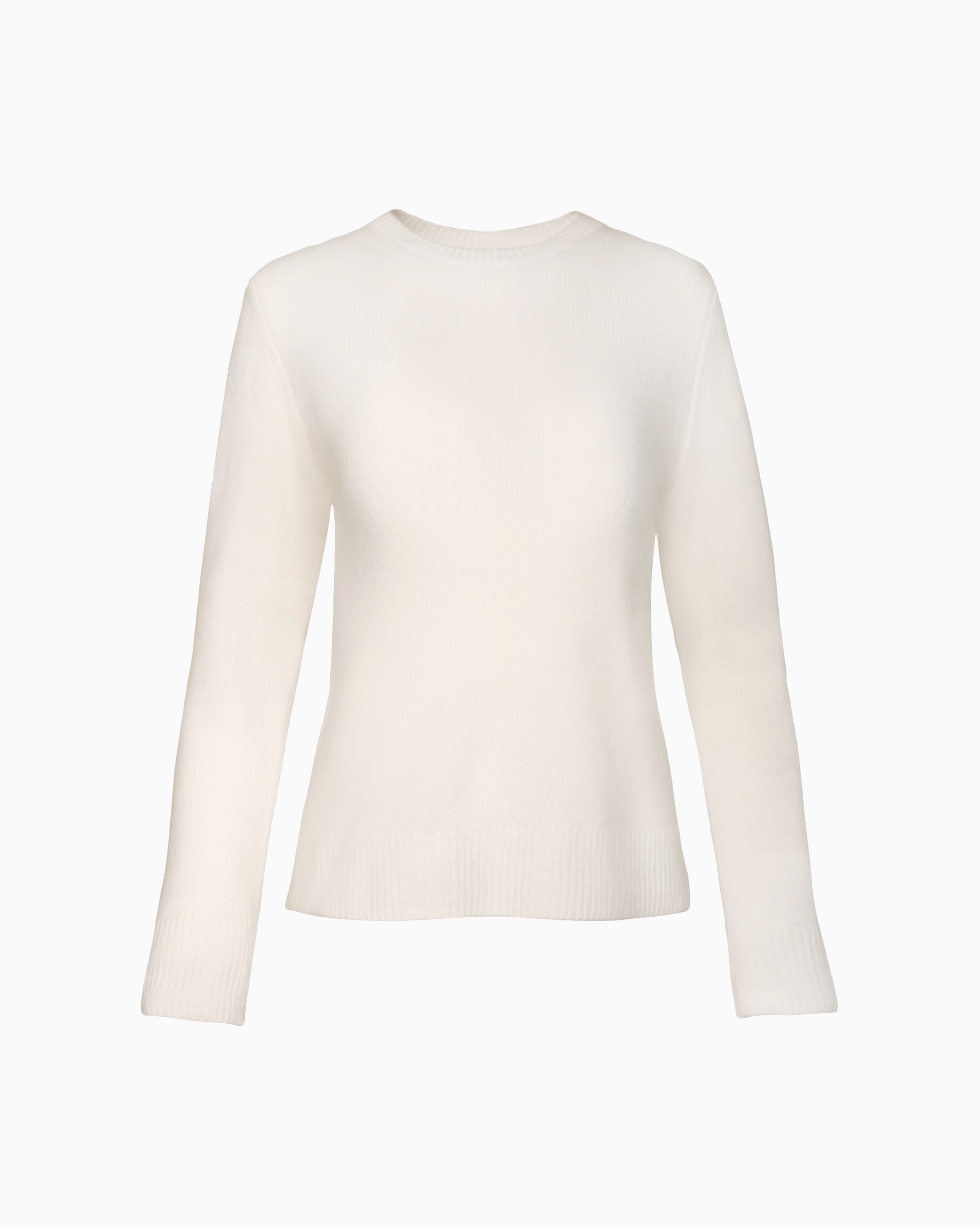 Vince Classic Cashmere Crewneck Sweater in Off White