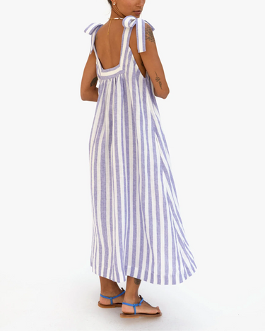 Clare V. Rosalie Dress in Purple Stripe