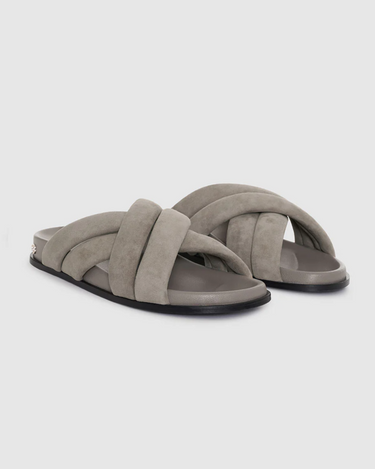 Anine Bing Lizzie Slides in Taupe