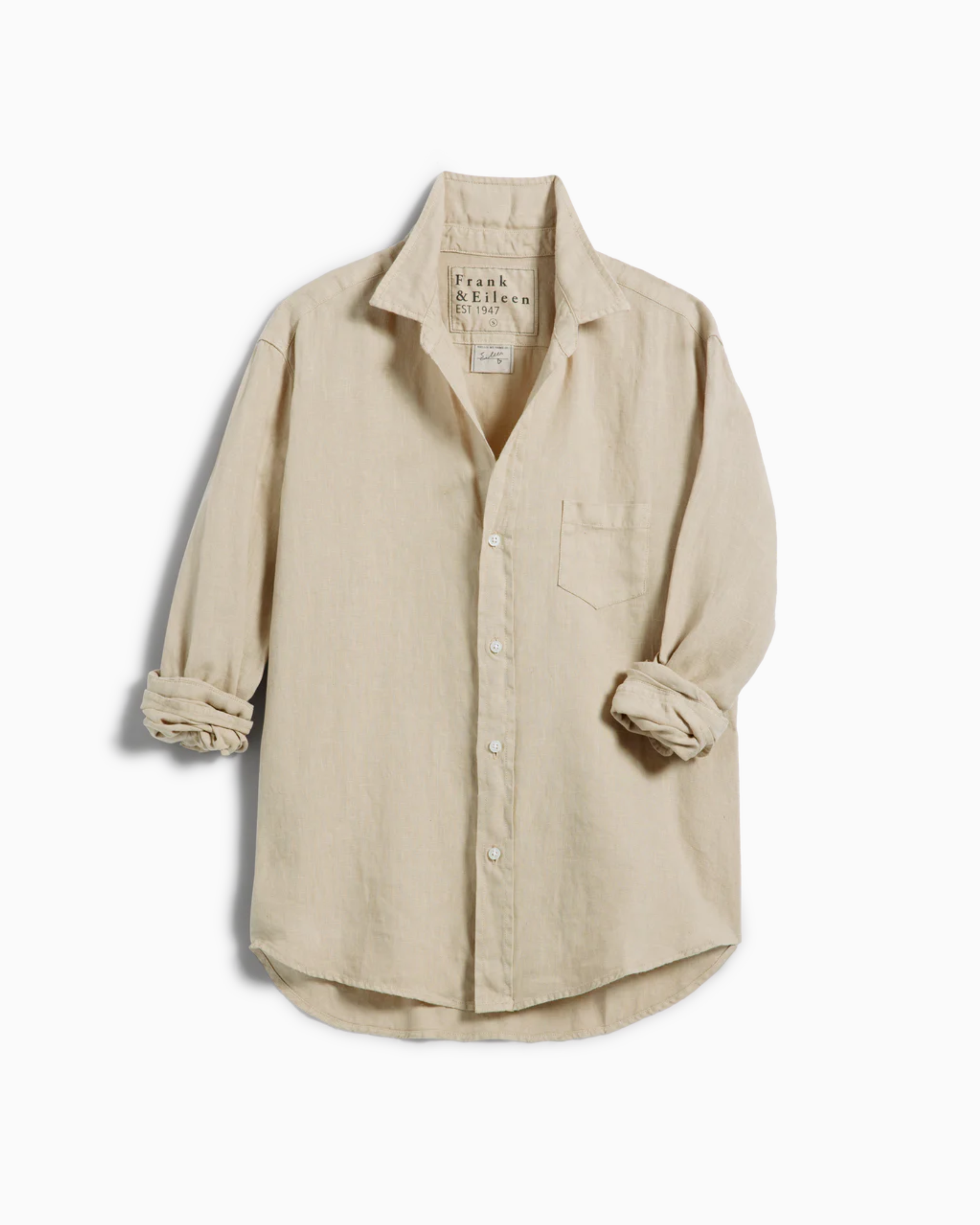 Frank & Eileen Eileen Relaxed Button Up Shirt in Biscuit