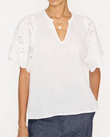 Brochu Walker Shore Top in Pearl White