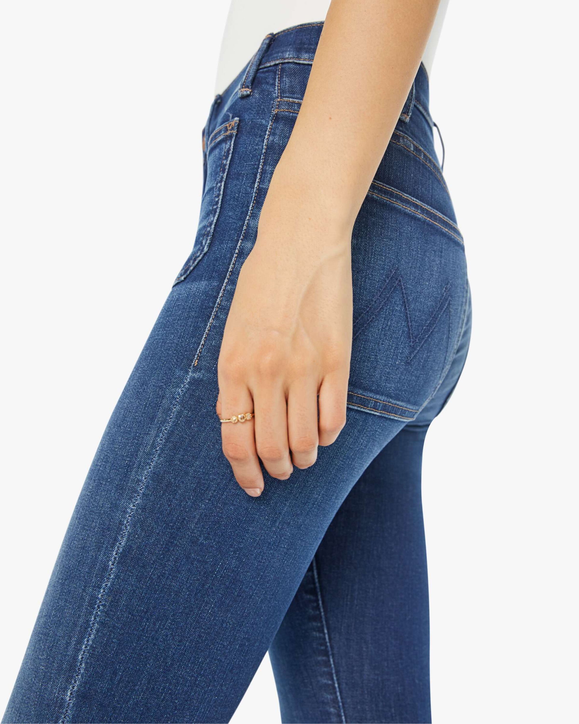 Mother The Patch Pocket Insider Flood Jean in On Your Left