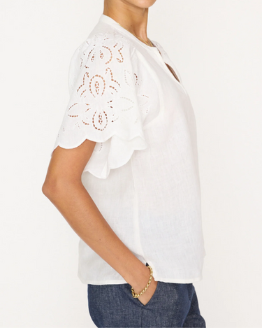 Brochu Walker Shore Top in Pearl White