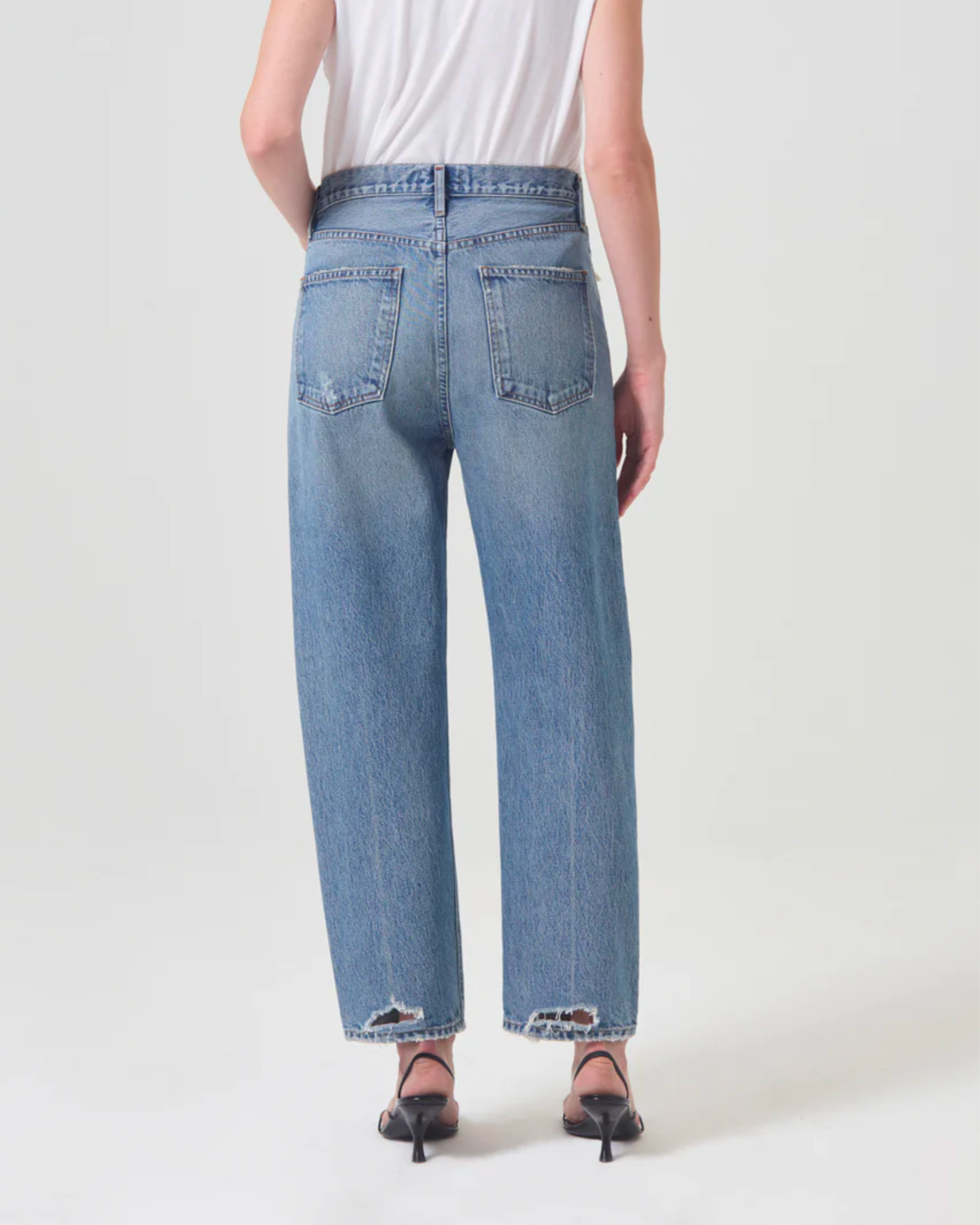 Agolde 90's Crop Straight Jean in Hooked