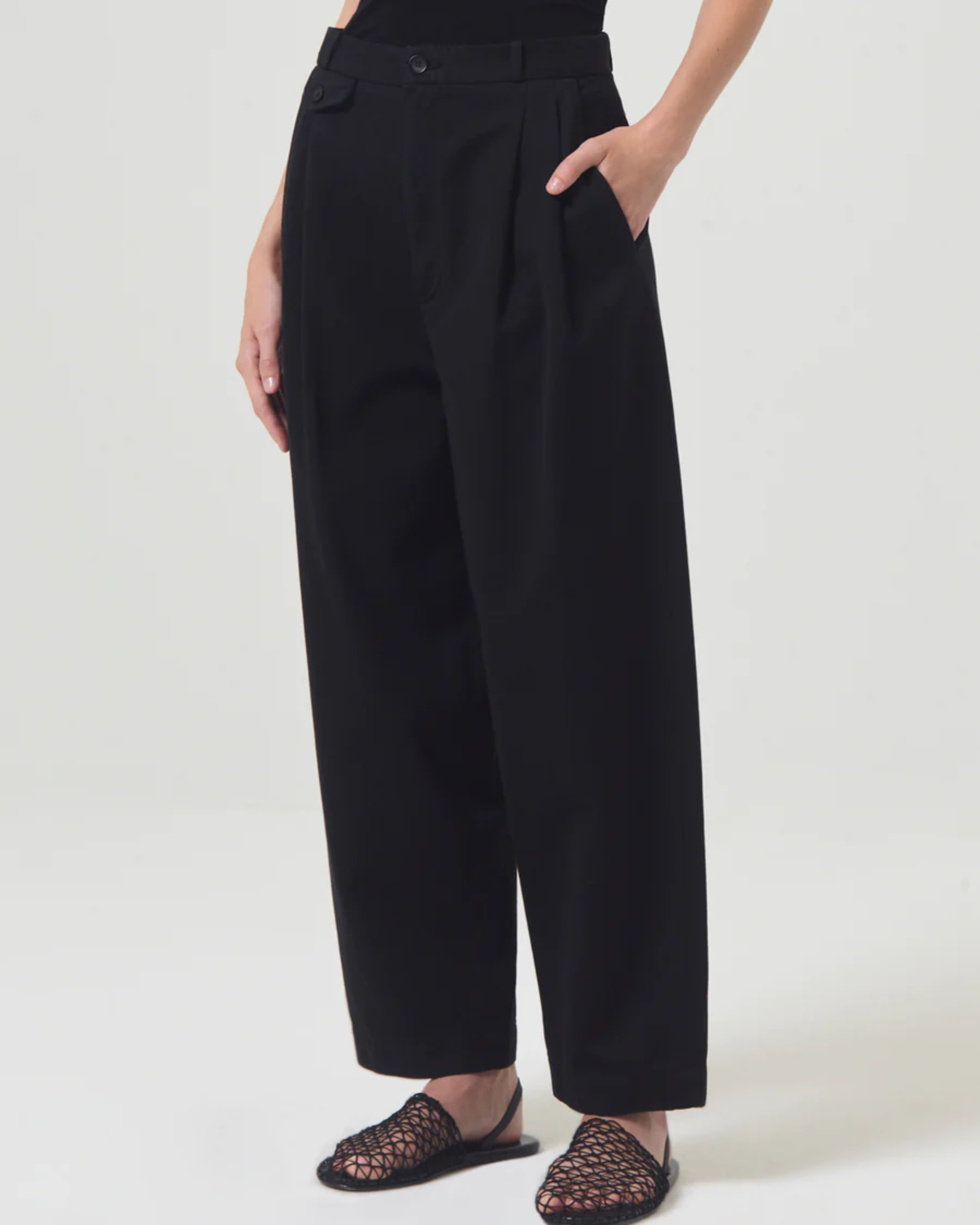 Agolde Becker Chino Pant in Black
