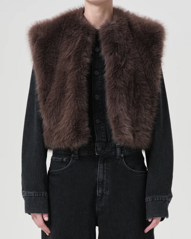 Agolde Fara Gilet in Paloma