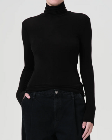 Agolde Pascale Turtleneck in Black