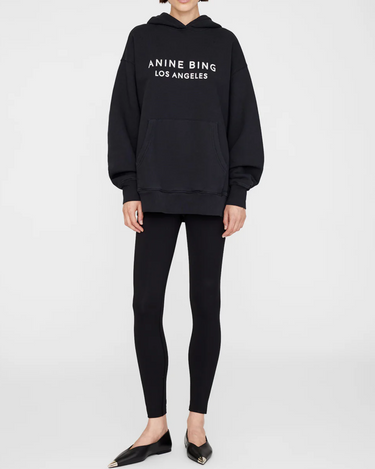 Anine Bing Alto Hoodie in Black