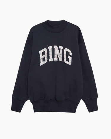 Anine Bing Bradie Sweatshirt Bing in Navy