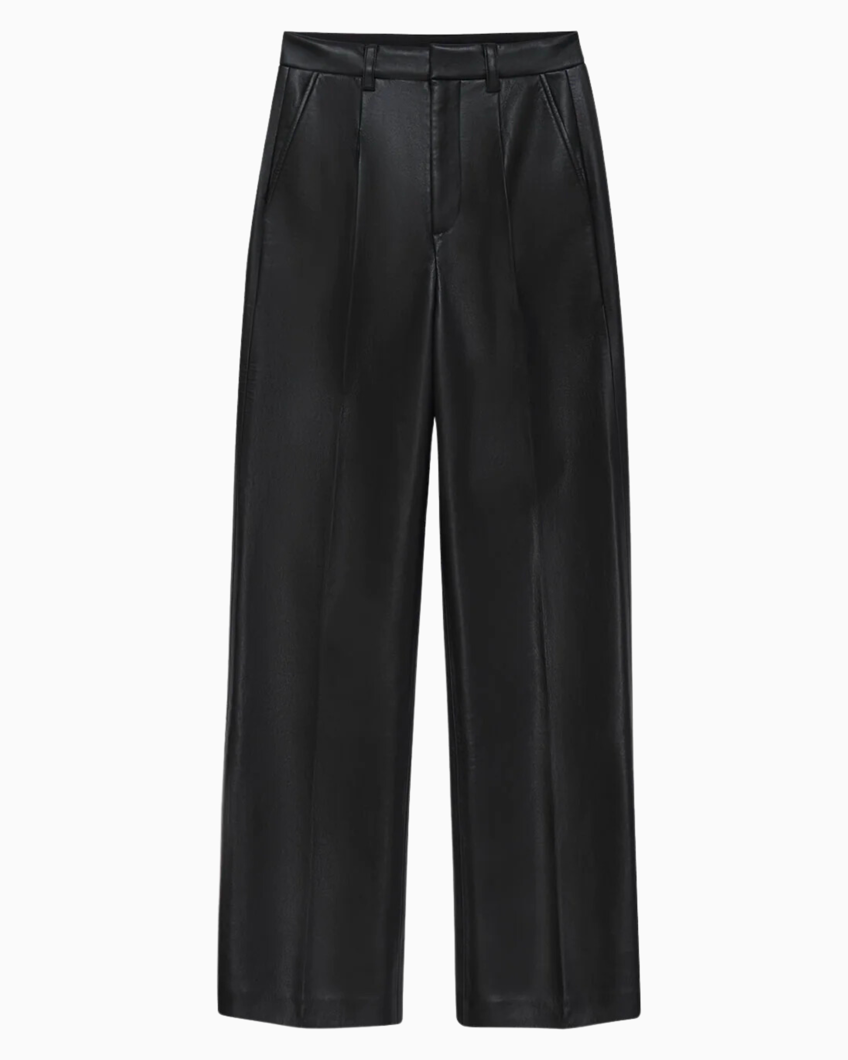 Anine Bing Carmen Pant in Black Recycled Leather