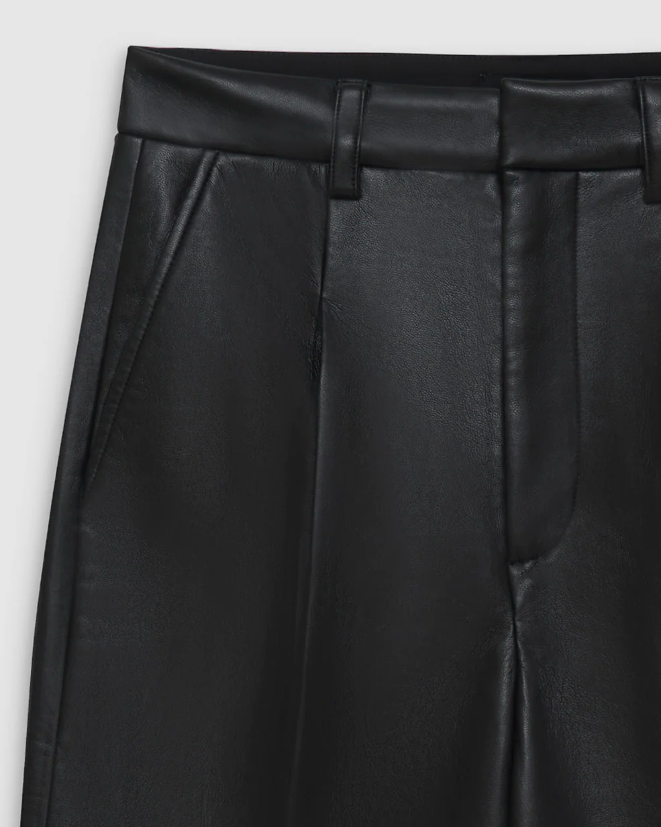 Anine Bing Carmen Pant in Black Recycled Leather