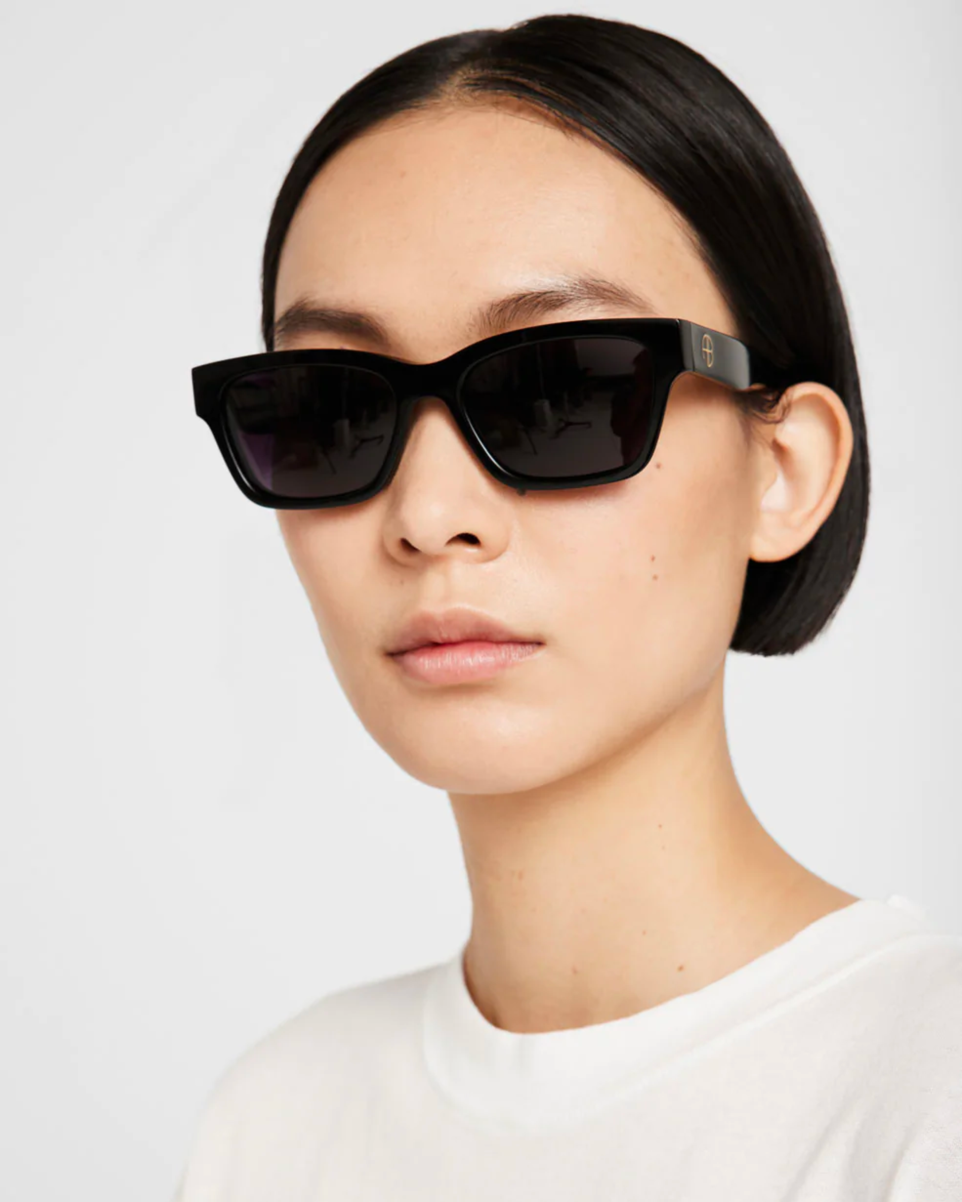 Anine Bing Daria Sunglasses in Black