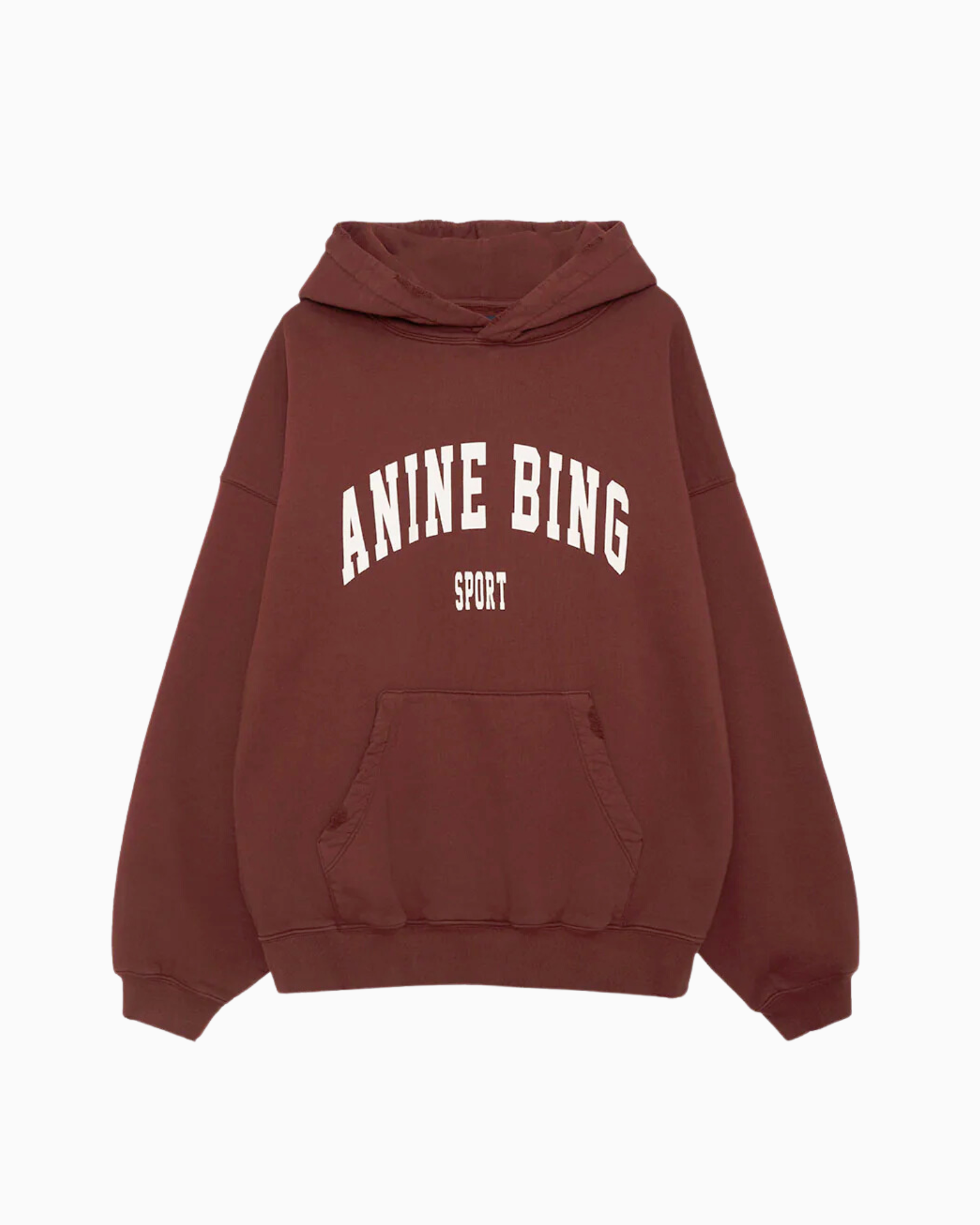 Anine Bing Harvey Sweatshirt in Dark Cherry