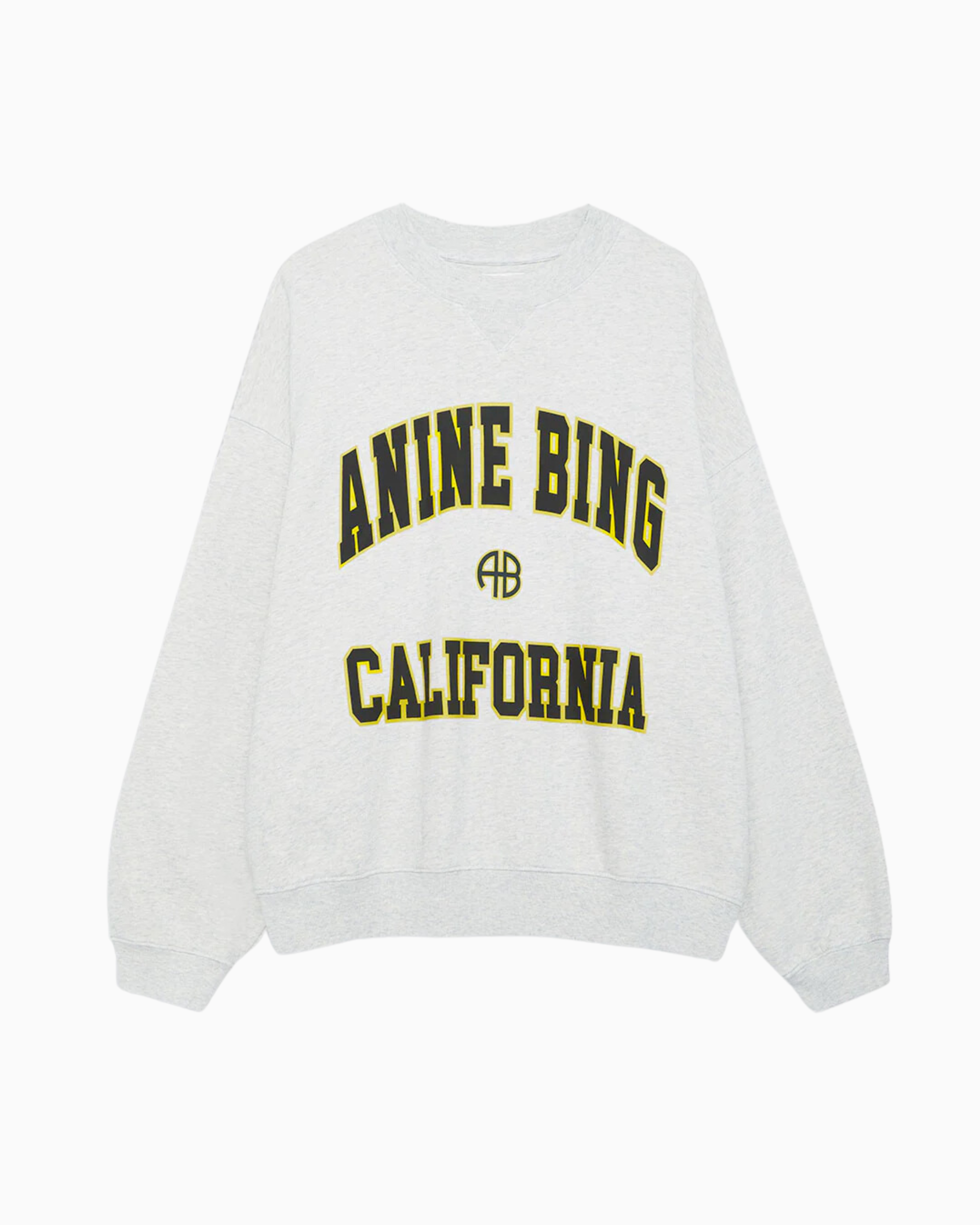 Anine Bing Jaci California Sweatshirt in Heather Grey