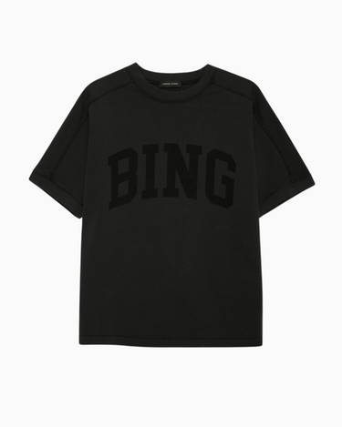 Anine Bing Jaylin Tee Bing in Vintage Black