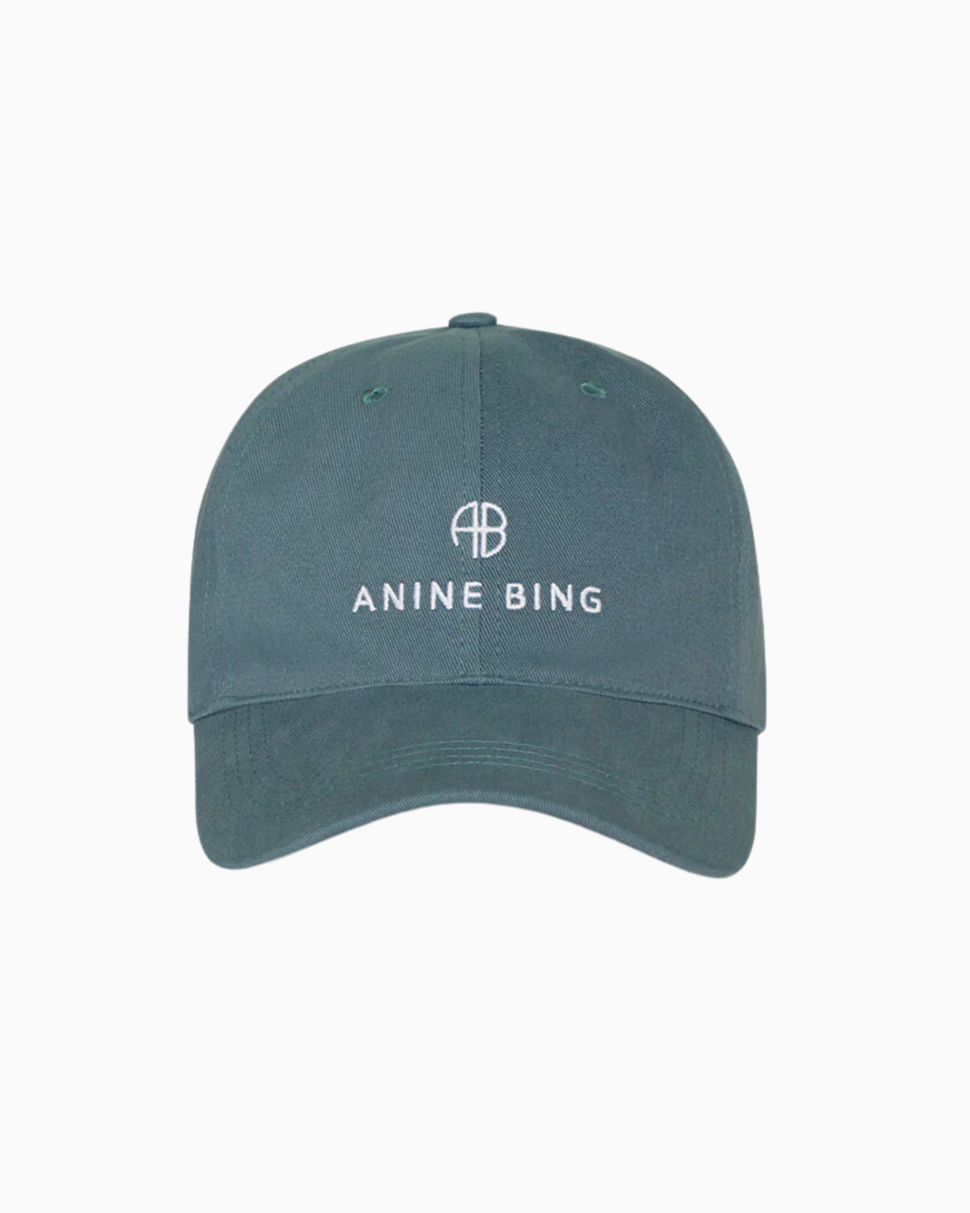 Anine Bing Jeremy Baseball Hat in Dark Sage
