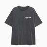 Anine Bing Kent Tee Love in Washed Black