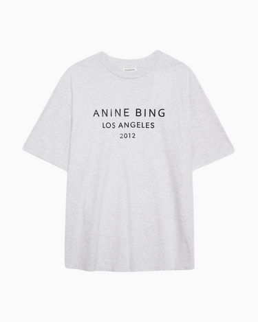 Anine Bing Myers Tee in Heather Grey