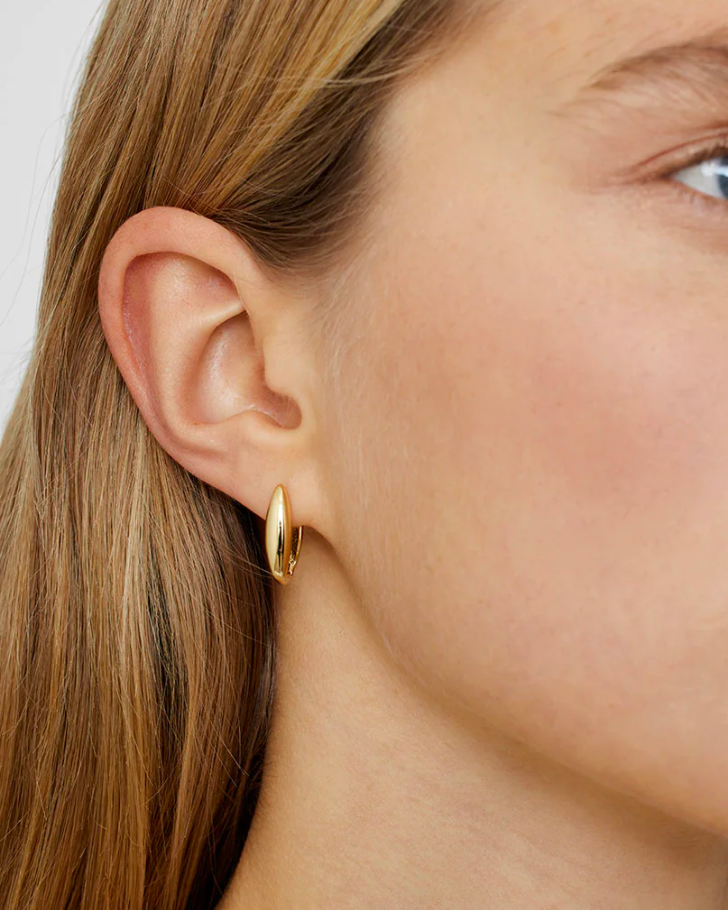 Anine Bing Oval Link Earrings in Gold