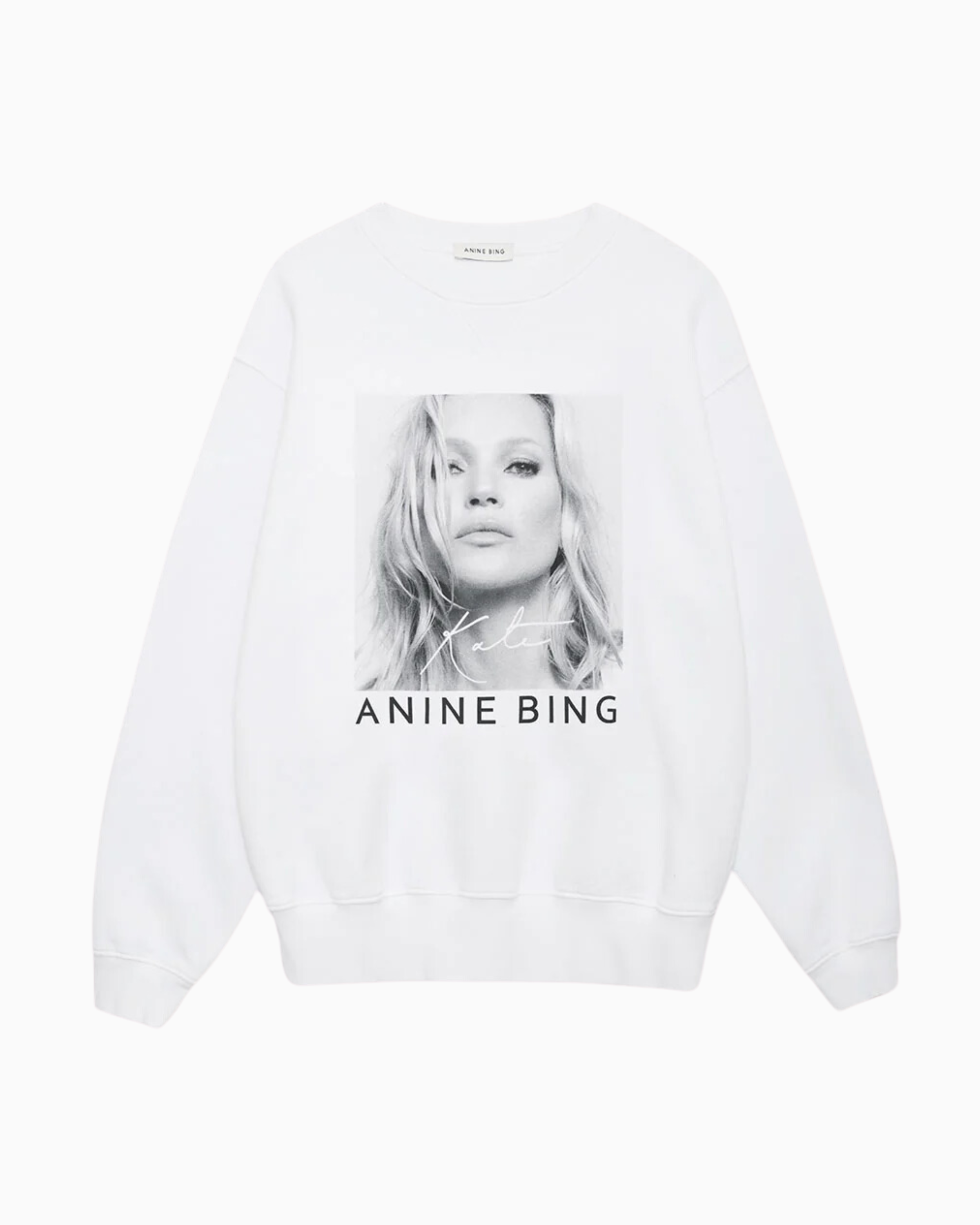 Anine Bing Ramona Kate Moss Sweatshirt in White