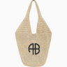 Anine Bing Small Leah Hobo Bag in Natural Black