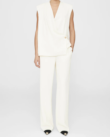 Anine Bing Soto Pant in Ivory