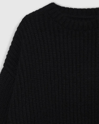 Anine Bing Sydney Crew Sweater in Black