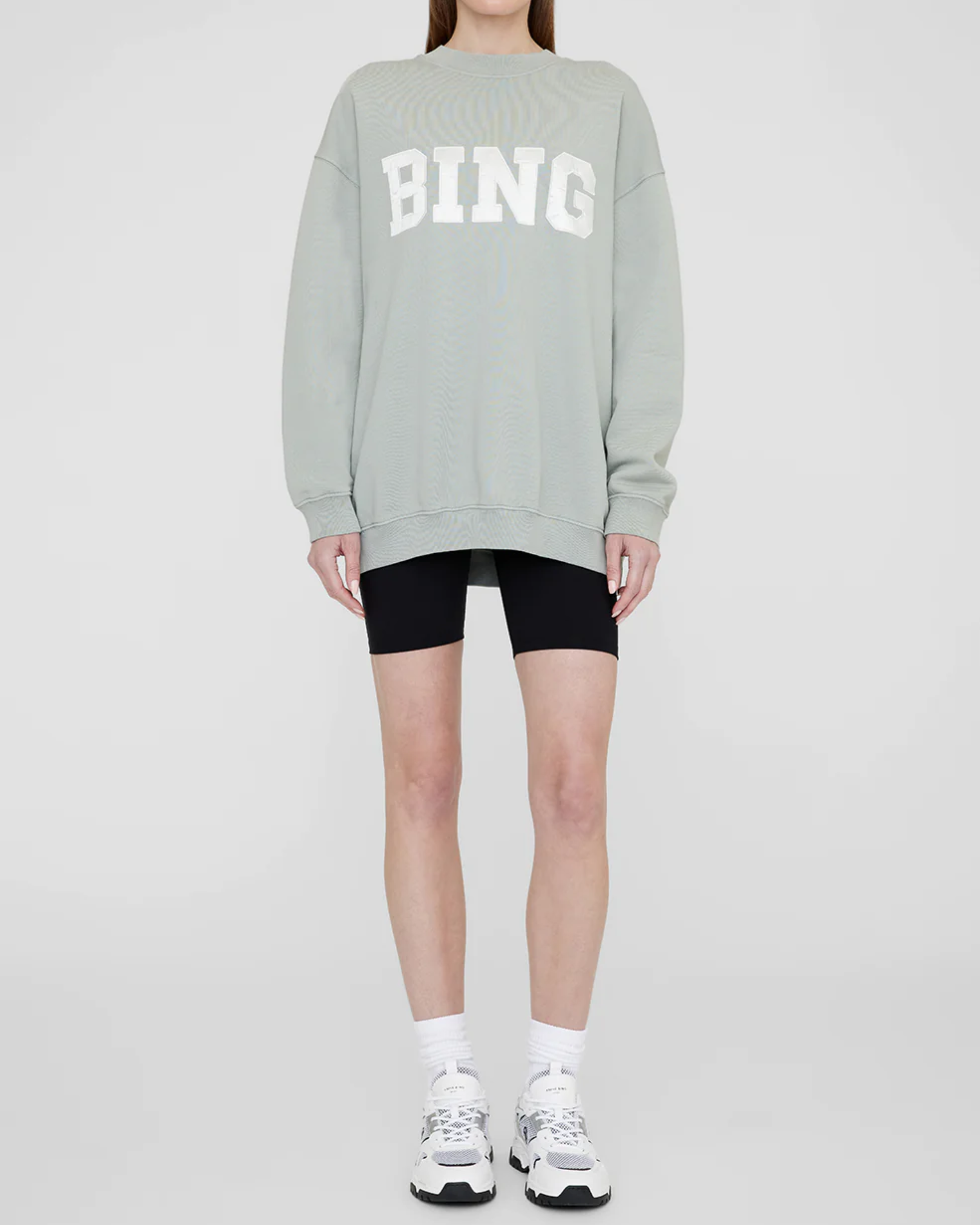 Anine Bing Tyler Sweatshirt in Sage Green